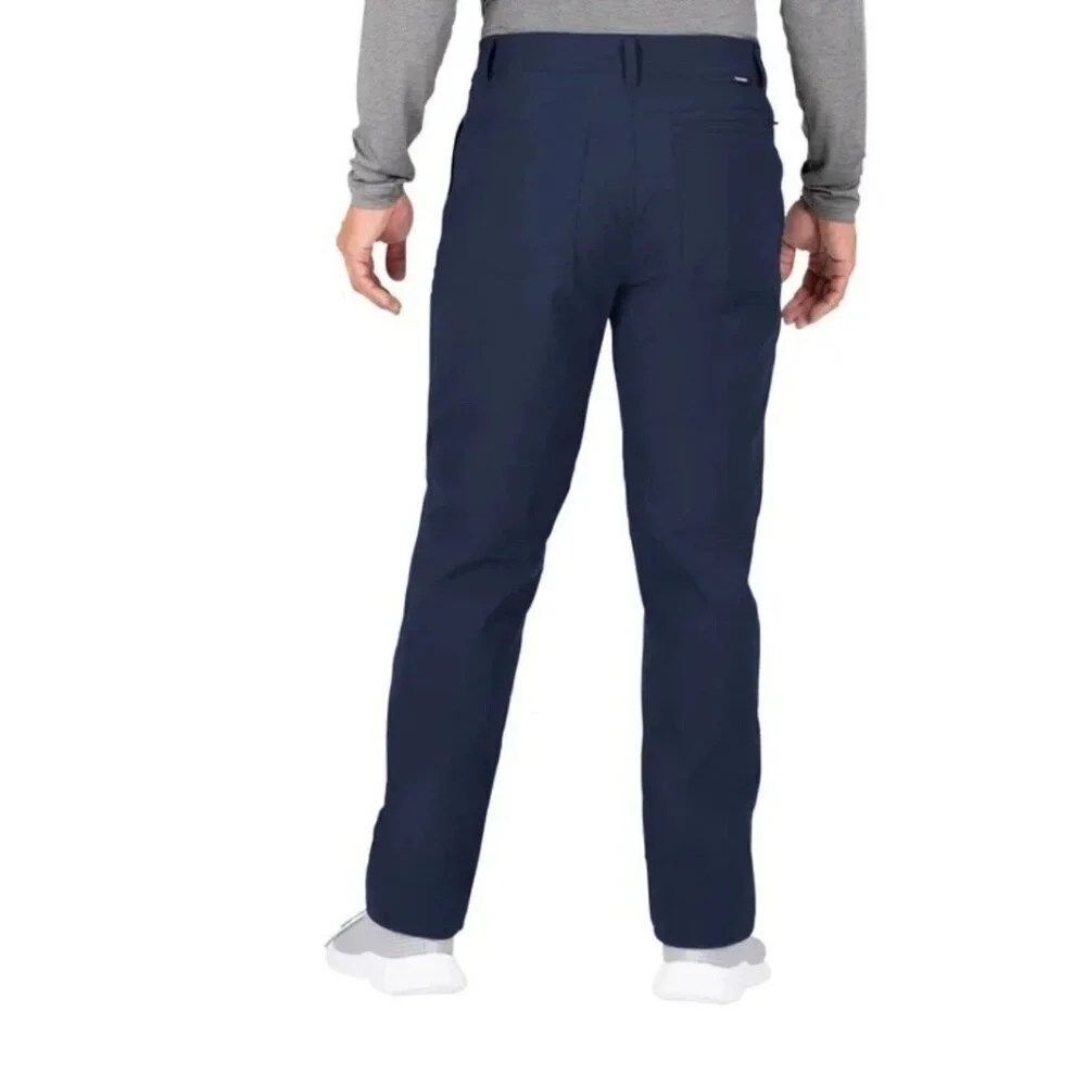 Gerry Men's 34x32 Blue Fleece Lined Pants Water-Resistant Stretch Warm G1923